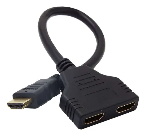 Cable Y Divisor Splitter Hdmi 1 Entrada A 2 Salidas Full Hd