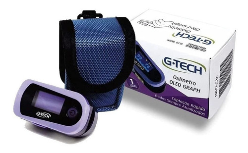 Oxímetro Digital G-tech Portátil De Dedo Oled Graph