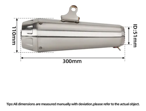 Sistema De Escape Slip-on Para Motocicleta, Completamente De