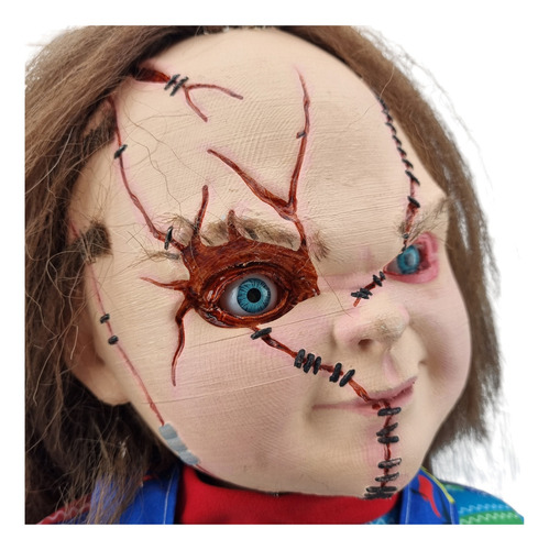 Boneco Chucky Malvado 74cm Tamanho 1:1 Classico Rosto 3d
