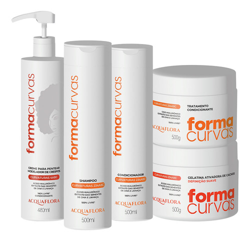 Kit Acquaflora Forma Curvas Duo Tratamento Creme E Gelatina