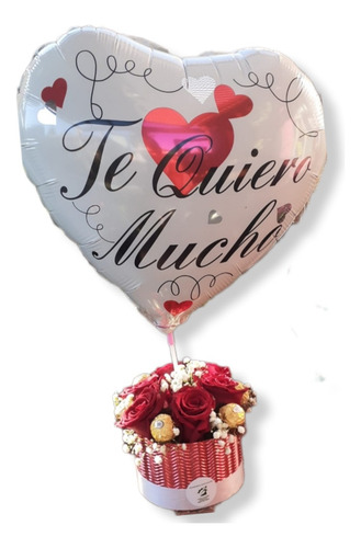 Imagen 1 de 1 de Floreria Ramo De 6 Rosas Con Bombones.envios Gratis