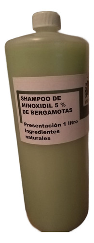 Shampoo Minoxidil 5% Con Bergamota