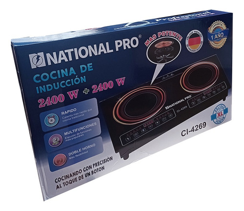 Cocina Inducción 2 Hornilla 4800w National Pro Nuevo 