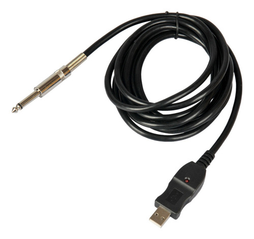 300cm Guitarra Bajo 1/4 6.3mm A Usb Instrumento Cable