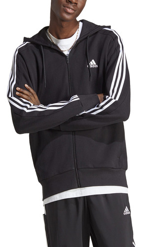 Campera adidas Moda Essentials 3 S. Hombre Ng Bl