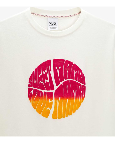 Playera Zara Estampada