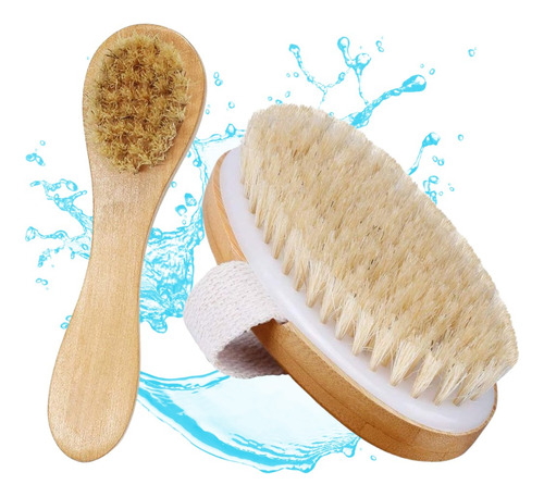 Set Cepillo Facial Y Cepillo Corporal Ovalado Exfolia
