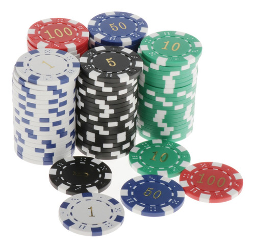 Lotes 100 Fichas Texas Hold'em Poker Chip 11.5g Juego De