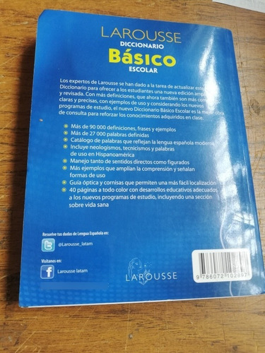 Diccionario Larousse Básico Escolar (Usado)