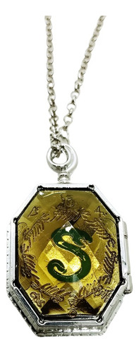 Collar Guardapelo Slytherin Horrocrux Harry Potter Original Amarillo