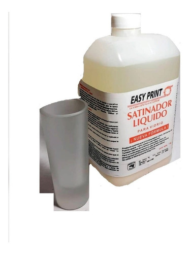 Liquido Y Gel Para Satinar  Vidrio O Vaso Easy Print