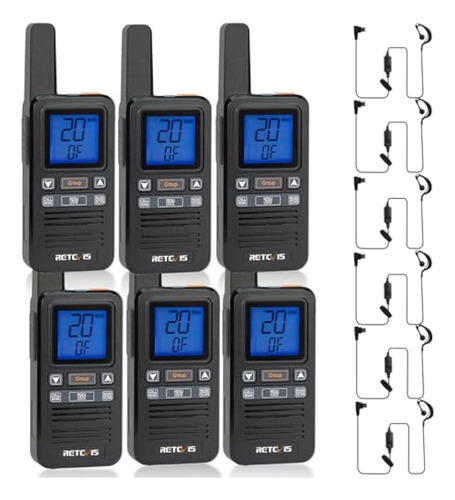 Retevis Rb67 Walkie Talkies Con Auricular, Radios