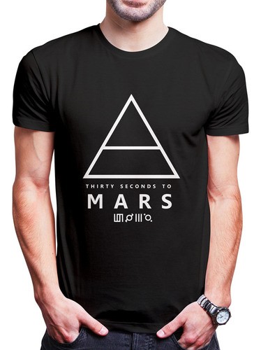 Polo Varon 30 Seconds To Mars Logo (d1311 Boleto.store)