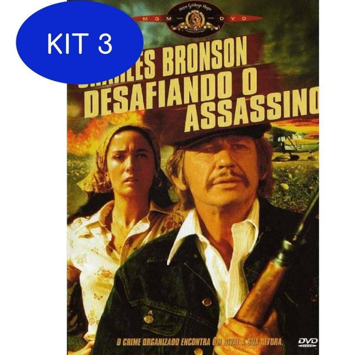 Kit 3 Dvd  Desafiando O Assassino  Charles Bronson
