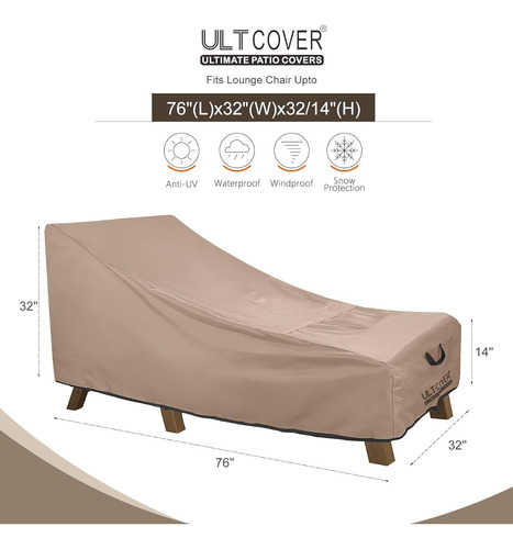 Funda Protectora Impermeable Para Silla Tipo Diván De Patio,