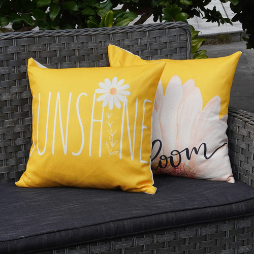 Onway Juego De 2 Fundas De Almohada Decorativas De 18 X 18