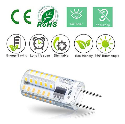 Bombilla Led G8 3w Dimmable, Equivalente A Halógena G8