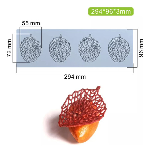 Alta Calidad Juego De 5 Moldes De Encaje Con Forma De Hoja