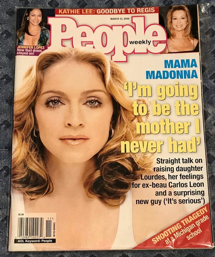 Revista People. Eeuu. Tapa Madonna. Año 2000. De Colección.