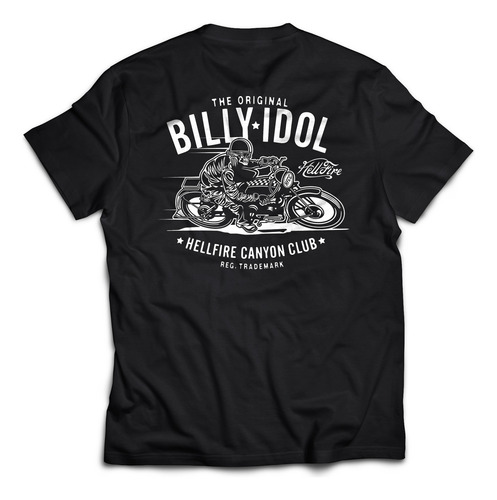 Remera Billy Idol - Motorcycle (w/backprint) - Punk Rock