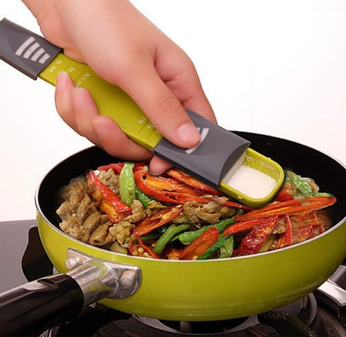 Cuchara Medida Ajustable 9 Medidas Ml Y Gramos Cocina Gramer