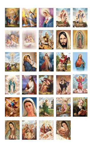 Tarjetas De Santos 6x10cm (100 Piezas)
