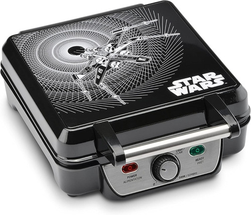 Waflera Star Wars 4 En 1 Negro Maquina Waffle Nuevas