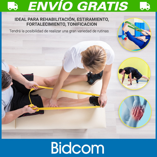 Set Kit Bandas Fitness Isometricas Accesorios Ejercicio