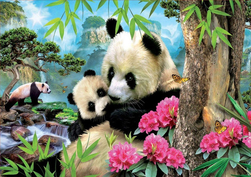 Imagen 1 de 1 de 17995 Osos Panda Rompecabezas 1000 Piezas Educa