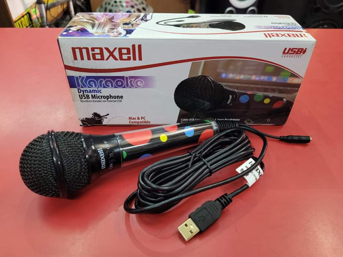 Microfono Usb Maxell Karaoke Pc Laptop Diseños