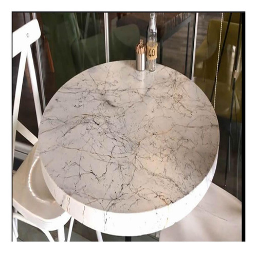 Kit Resina Epóxica Efecto Mármol Mesa Cubierta 1.5 M² Color Blanco