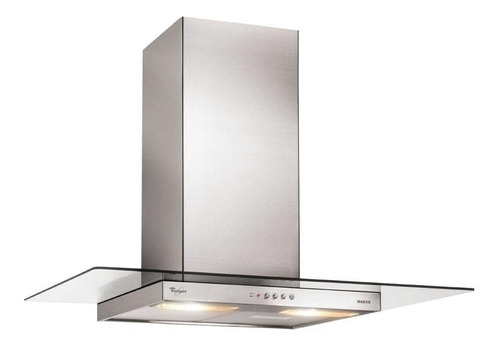 Extractor de cocina Whirlpool WAI93AR ac. inox. y vidrio de pared 52cm x 90cm inoxidable 220V