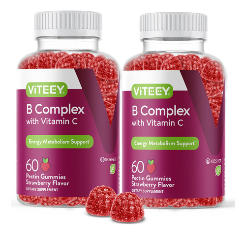 Viteey Gomitas Complejo B Vitaminas C Ácido Fólico 120