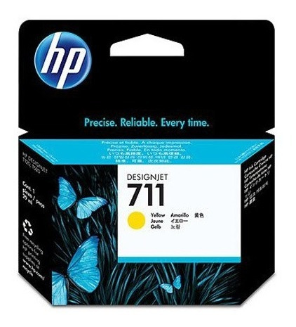 Tinta Hp 711 Cz132a Color Amarillo