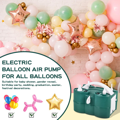 Bomba De Aire Eléctrica 3 En 1 Para Inflables Y Globos