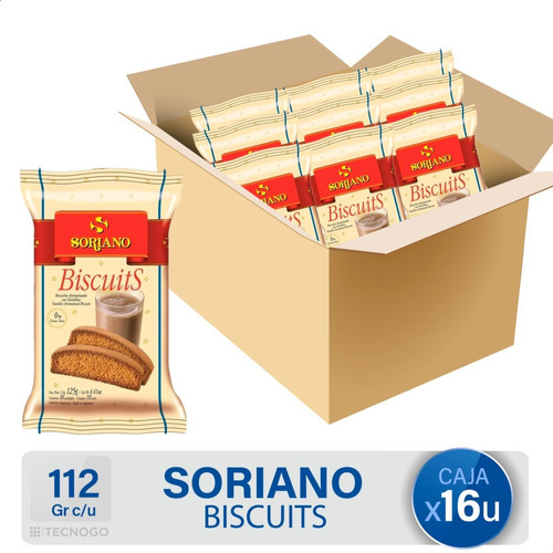 Caja Galletitas Soriano Biscuits Dulces Pack - Mejor Precio