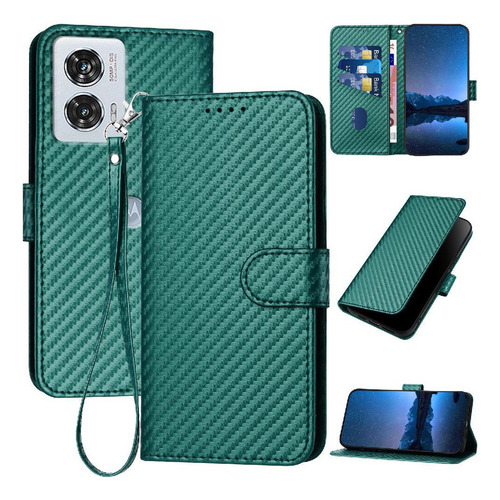 Funda Abatible For Motorola Edge 50 Fusion Carbon Fiber