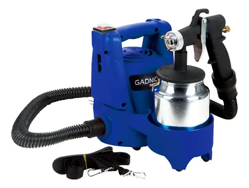 Pistola de Pintura Gadnic PG2000 650w Compresor Soplete Capacidad 1000ml 32000 RPM Sistema Pulverizacion HVLP