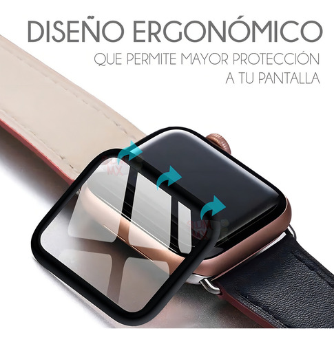 Mica De Proteccion Nano Polimero Curva Para Watch 40mm 3pzas Diámetro 40 Mm
