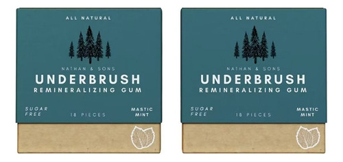 Chicle Remineralizado Underbrush, Bueno Para Los Dientes