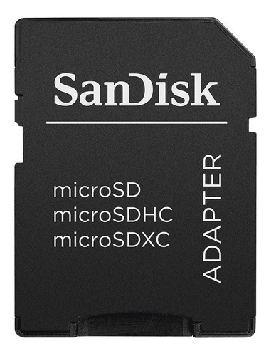 Adaptador Memoria Micro Sd A Sd Sdhc Sandisk Camaras Filmado