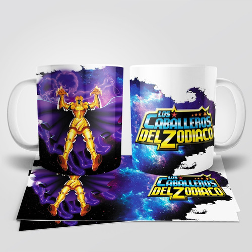 Caballeros Del Zodiaco Saga De Geminis Taza Tu Propio Estilo Blanco