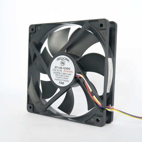 Microventilador Cooler Para Computador 120mm 12v Nework + Led N/d