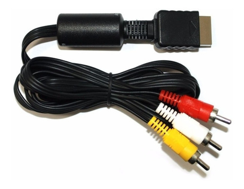 Cable de audio y vídeo 3 Rca para Playstation 1 y 2 Mxt de 1,80 m