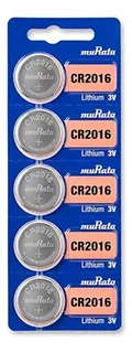 5 X Pilas Boton Cr2016 Sony / Murata 2016 San Martin