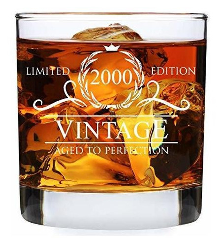 21st Birthday Gifts For Him Her - 2000 Vintage 11oz Whisky R