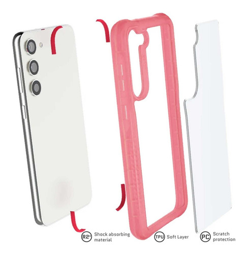 . Funda Ghostek Covert Para Samsung S23 Plus Rosa