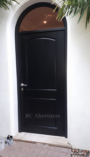 Imagen 5 de 10 de Puerta Exterior Madera 45 Mm, Acople Lateral Mod.e2608 Recta
