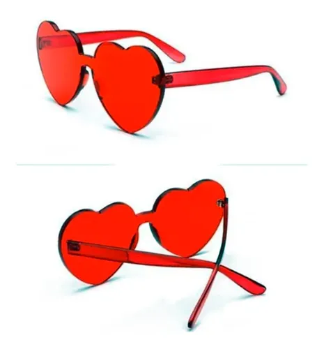 Lentes rojos transparentes new arrivals